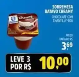 Supermercado Cubatao Sobremesa batavo creamy chocolate com chantilly oferta
