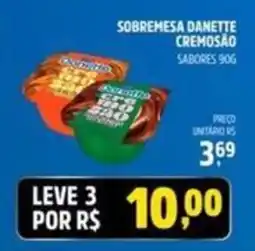 Supermercado Cubatao Sobremesa danette cremosoão sabores oferta
