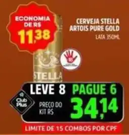 Supermercado Cubatao Cerveja stella artois pure gold oferta