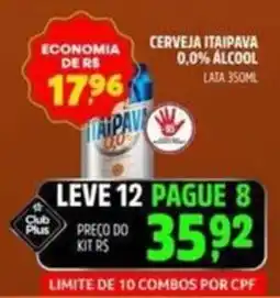 Supermercado Cubatao cerveja itaipava 0,0% álcool oferta