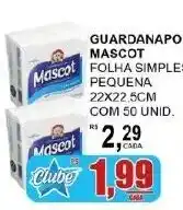 Supermercado Estrela Azul guardanapo mascot simples pequena oferta