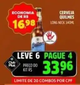 Supermercado Cubatao Cerveja quilmes long neck oferta