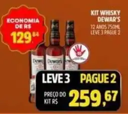 Supermercado Cubatao Kit whisky deward's oferta