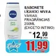 Supermercado Estrela Azul Sabonete líquido nivea várias fragrâncias oferta