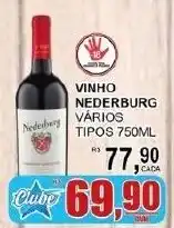 Supermercado Estrela Azul vinho nederburg vários tipos oferta