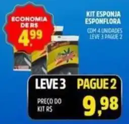 Supermercado Cubatao kit esponja esponflora oferta