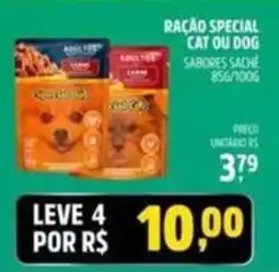 Supermercado Cubatao Ração special cat ou dog saches oferta