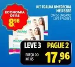 Supermercado Cubatao kit toalha umedecida meu bebê oferta