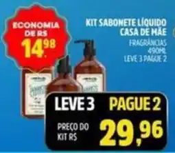 Supermercado Cubatao kit sabonete liquido casa de mae oferta