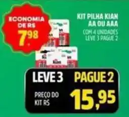 Supermercado Cubatao kit pilha aa ou aaa oferta