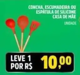 Supermercado Cubatao concha, escumadeira ou espátula de silicone casa de mãe oferta