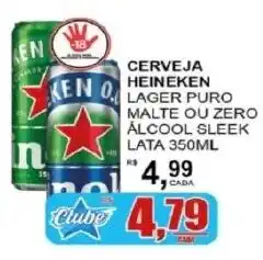 Supermercado Estrela Azul Cerveja heineken lager puro malte ou zero oferta