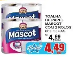 Supermercado Estrela Azul toalha de papel mascot oferta