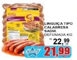 Supermercado Estrela Azul linguica tipo calabresa sadia defumada oferta