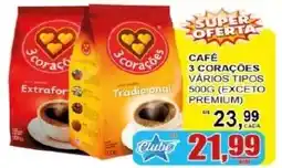 Supermercado Estrela Azul Café 3 corações vários tipos oferta