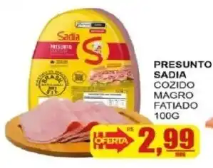 Supermercado Estrela Azul Presunto Sadia cozido magro fatiado oferta