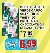 Supermercado Estrela Azul Bebida láctea verde campo whey 15g shake chocolate ou morango oferta