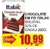 Supermercado Estrela Azul Chocolate em pó italac oferta
