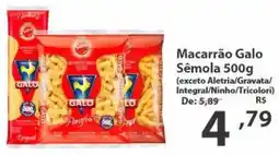 Del Moro Supermercados Macarrão Galo oferta