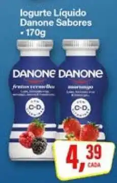 Rede Supermarket Iogurte Líquido Danone Sabores oferta
