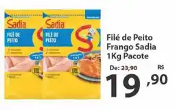 Del Moro Supermercados Filé de peito frango sadia oferta