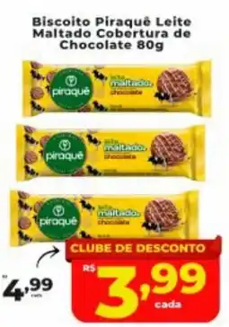 Nidobox Biscoito Piraquê Leite Maltado Cobertura de Chocolate oferta
