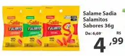 Del Moro Supermercados Salame Sadia Salamitos oferta
