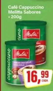 Rede Supermarket Café Cappuccino Melitta Sabores oferta