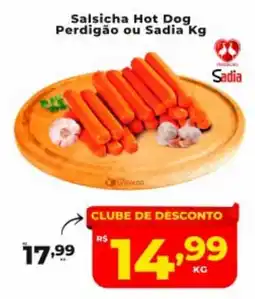 Nidobox Salsicha Hot Dog Perdigão ou Sadia Kg oferta