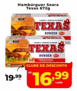 Nidobox Hambúrguer seara texas 672g oferta