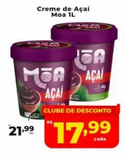 Nidobox Creme de Açaí Moa 1L oferta