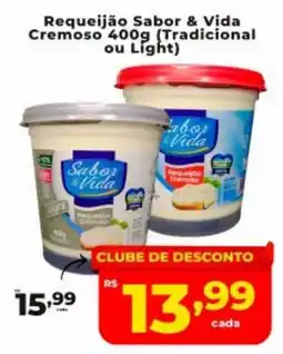 Nidobox Requeijão Sabor & Vida Cremoso ou Light oferta