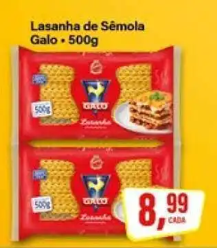 Rede Supermarket Lasanha de Sêmola Galo oferta