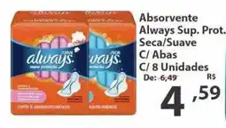Del Moro Supermercados Absorvente always sup. prot. seca/suave oferta