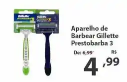 Del Moro Supermercados Aparelho de Barbear Gillette Prestobarba 3 oferta