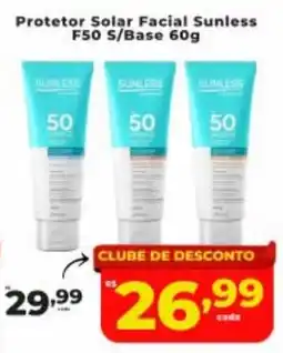 Nidobox Protetor Solar Facial Sunless F50 S/Base oferta