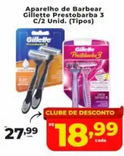 Nidobox Aparelho de Barbear Gillette Prestobarba 3 oferta