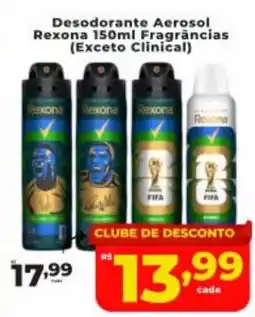 Nidobox Desodorante Aerosol Rexona 150ml Fragrâncias (Exceto Clinical) oferta