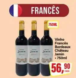 Rede Supermarket Vinho Francês Bordeaux Château Jamin oferta