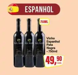 Rede Supermarket Vinho Espanhol Pata Negra oferta