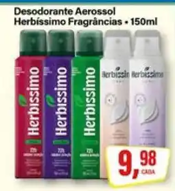 Rede Supermarket Desodorante Aerossol Herbíssimo Fragrâncias oferta
