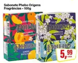Rede Supermarket Sabonete Phebo Origens oferta