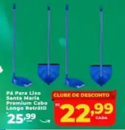 Nidobox Pá Para Lixo Santa Maria Premium Cabo Longo Retrátil oferta