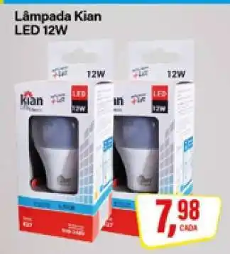 Rede Supermarket Lâmpada Kian LED 12W oferta