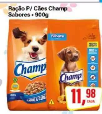 Rede Supermarket Ração P/ Cães Champ Sabores oferta