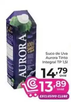 Comercial Esperança Suco de Uva Aurora Tinto Integral oferta
