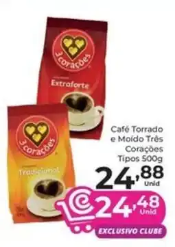 Comercial Esperança Café Torrado e Molido Três Corações oferta