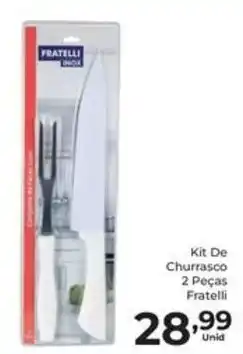 Comercial Esperança Kit de churrasco 2 peças fratelli oferta