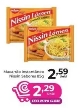 Comercial Esperança Macarrão instantâneo nissin sabores oferta
