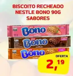 Cercadão Biscoito recheado nestle bono sabores oferta